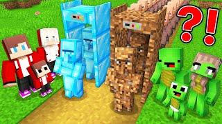 Mikey Family POOR vs JJ Family RICH X-RAY in Minecraft (Maizen)