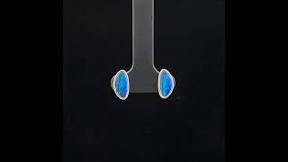 Opal Diamond Factory | Sterling Silver Doublet Opal Earrings