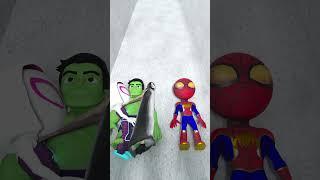 Kiss Run: Spider-man vs Hulk In Barry Prison #gta #spiderman